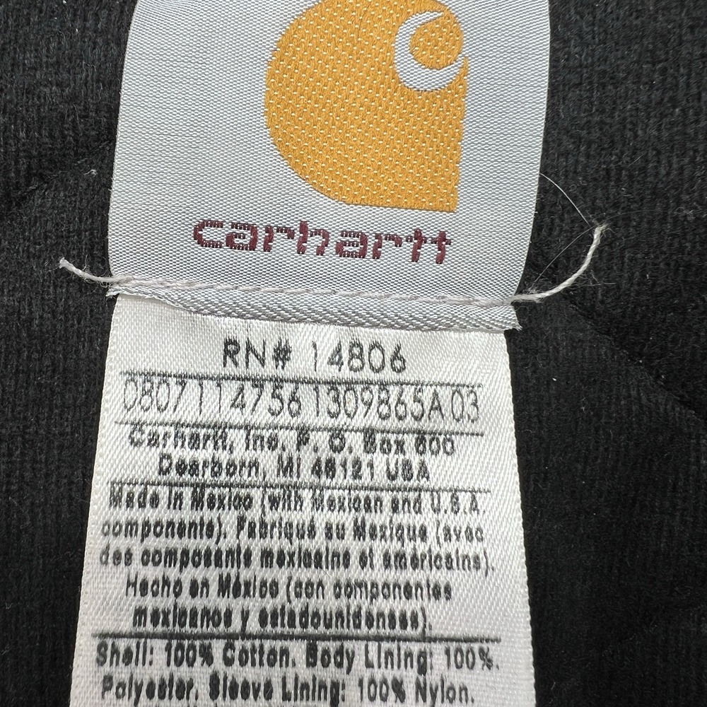 Carhartt J130 Brown Hooded Jacket Work Coat Size 2XL Tall - Picture 8 of 16